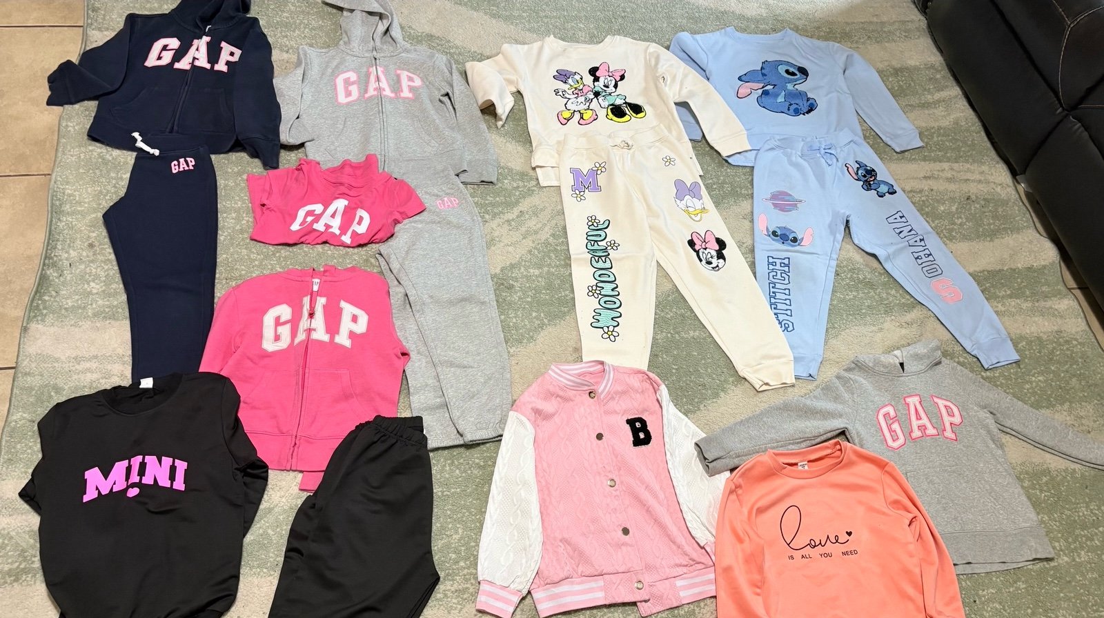 5 jumpsuits and 5 Jackets 2 gap shirts