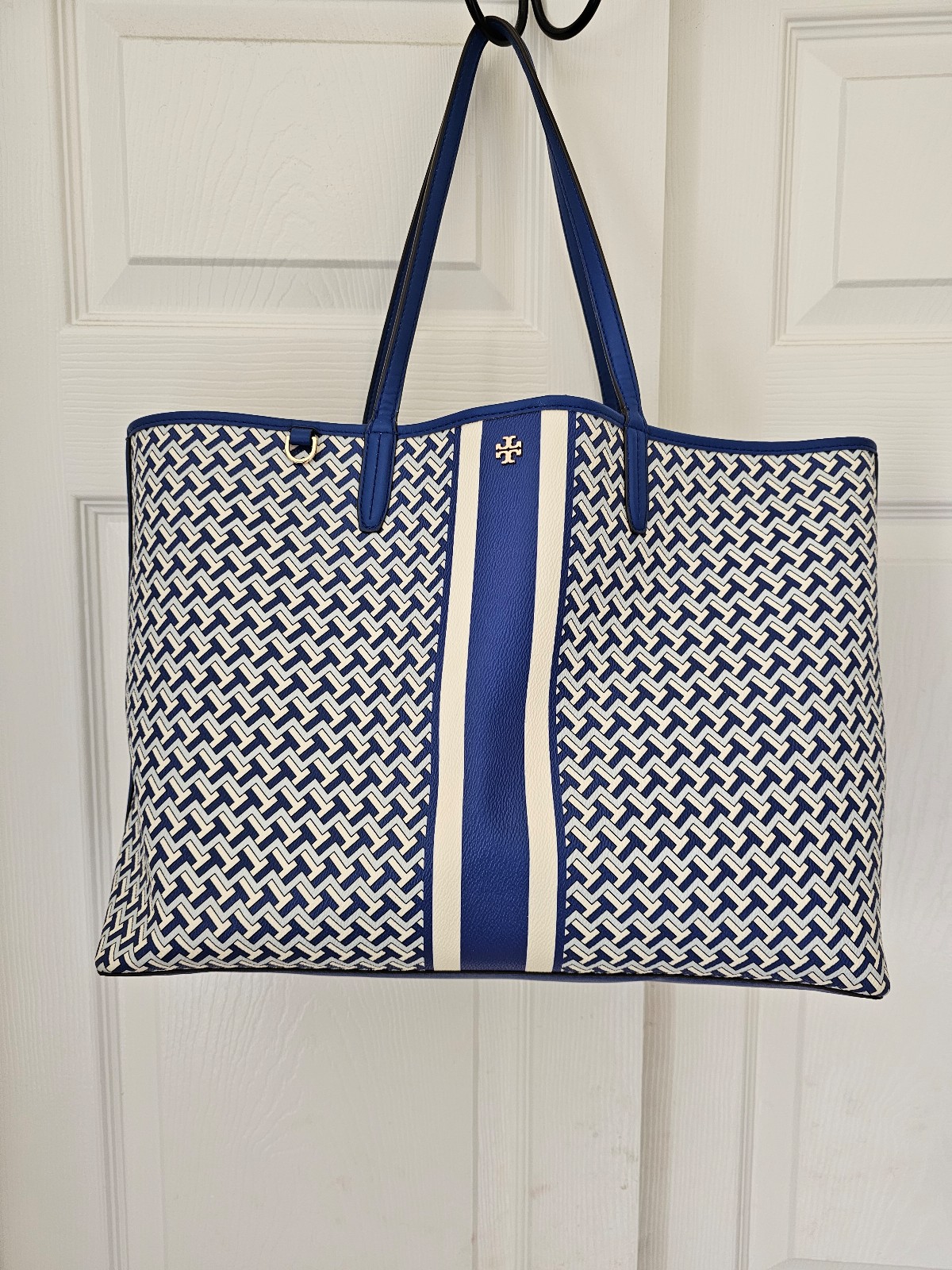 Tory Burch Large Blue Tote