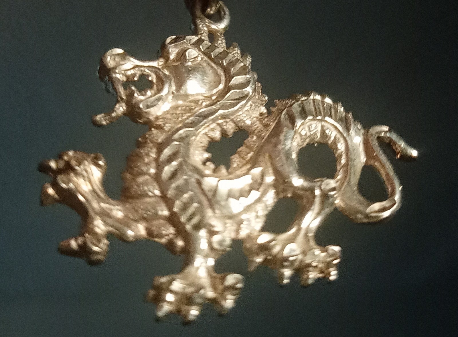 Sterling Silver Chinese Style Dragon Pendant 2 925 Jewelry