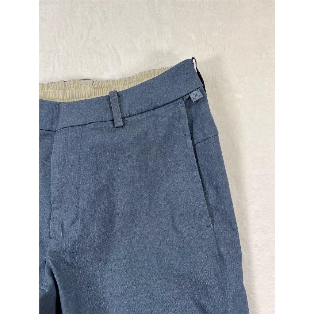 Lululemon Men's Chino Pants Size 32x30 Slate Blue Casual Elastic Waist Standard