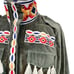 NWT America & Beyond Aztec Embroidered Olive Velvet Parka Jacket Size Medium K71
