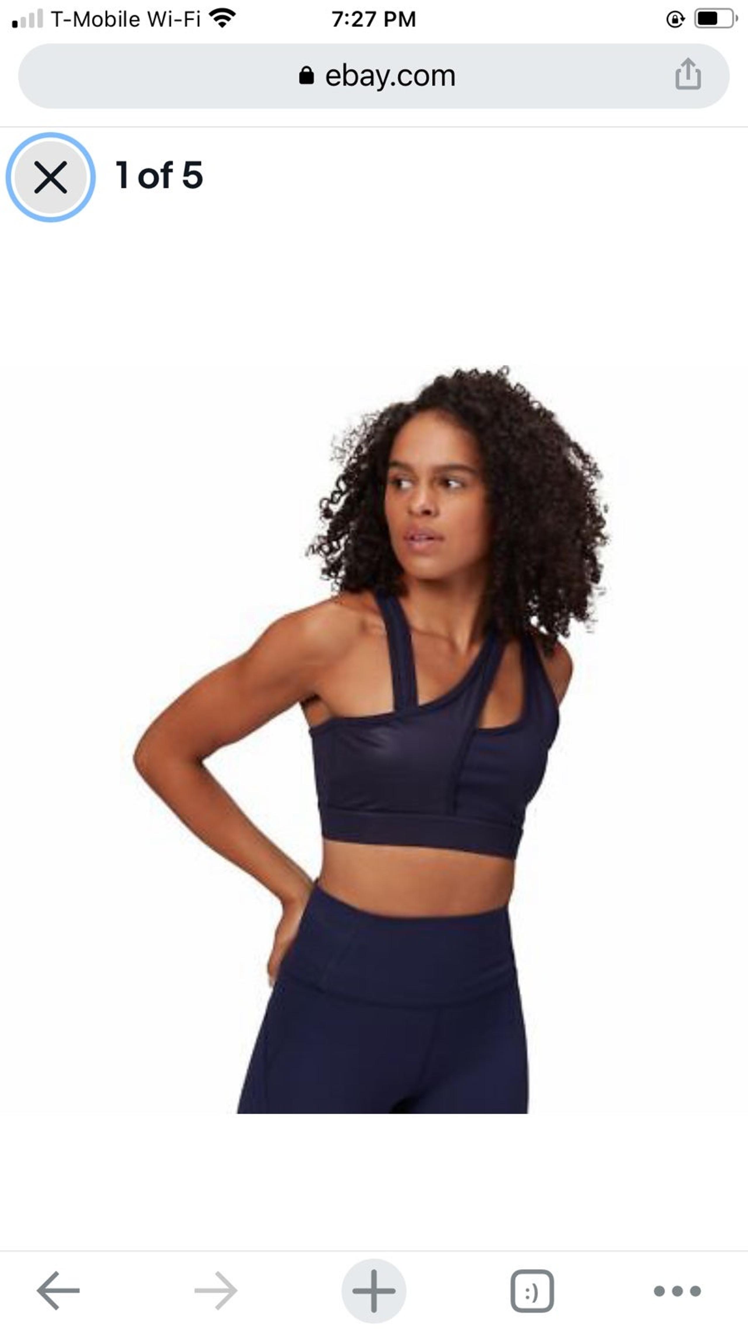 Laundry by Shelli Segal NWT Crossover Removable Strap Sports Bra