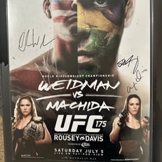 Rhonda rousey lyota machida signed 11x14