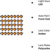 50pcs Mini Small Round Amber LED Side Marker Indicator Turn Signal Light - 3/4