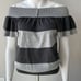 BCBG maxazria 100% Marino wool, off shoulder, open back sweater, MED, like new!