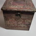 Antique Wood Storage Box Wooden Keepsake For Jewelry Trinket Floral Home Decor