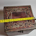 Antique Wood Storage Box Wooden Keepsake For Jewelry Trinket Floral Home Decor