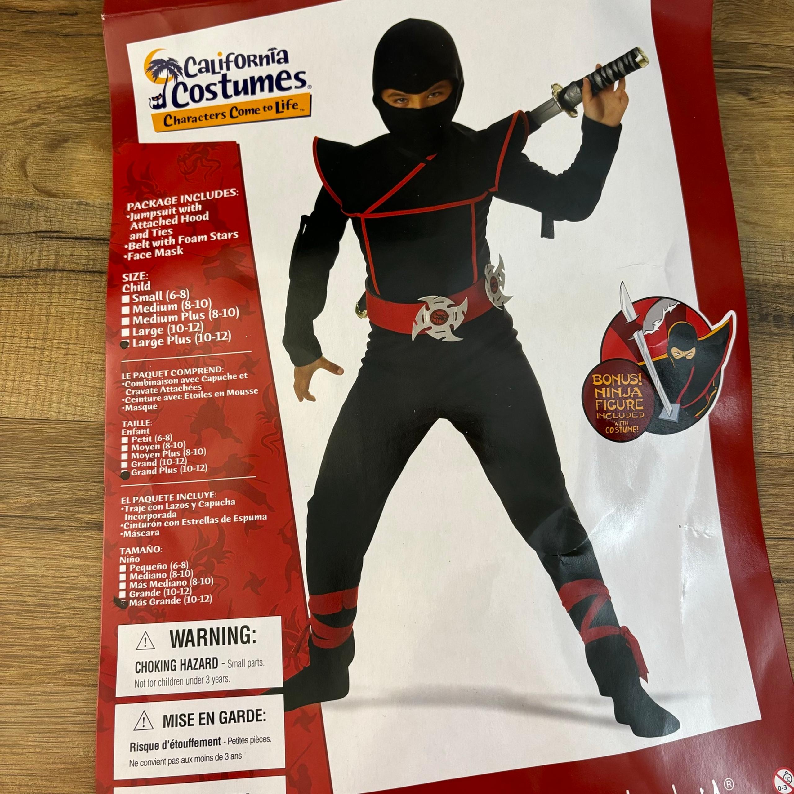 California Costumes Stealth Ninja Halloween Dress Up Costume Kids
