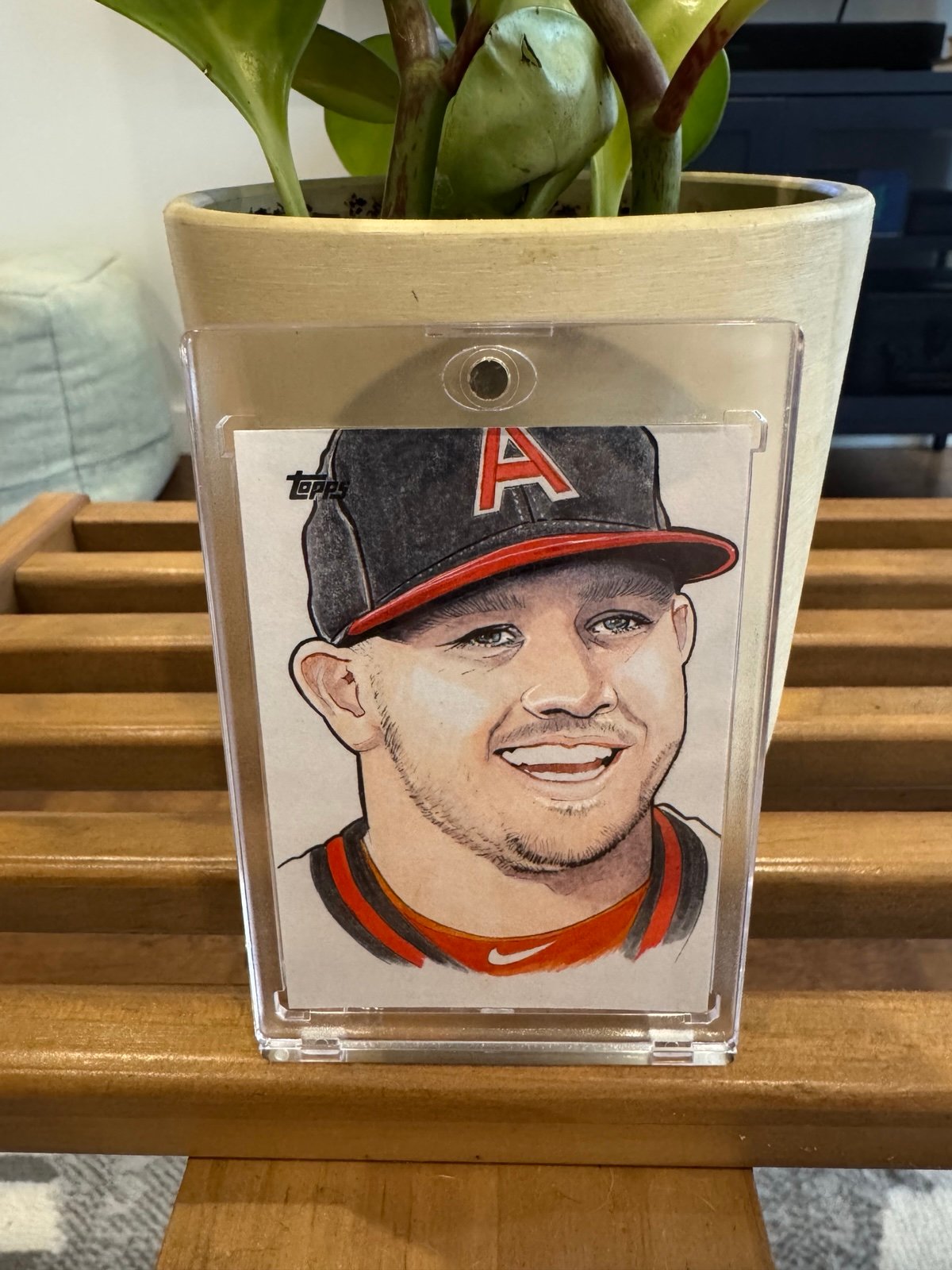 2021 ROY Cover Mike Trout Sketch RARE