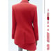 NWT ZARA 2 PIECES MATCH SUIT TAILORED DOUBLE BREASTED JACKET ZW + SKIRT RED