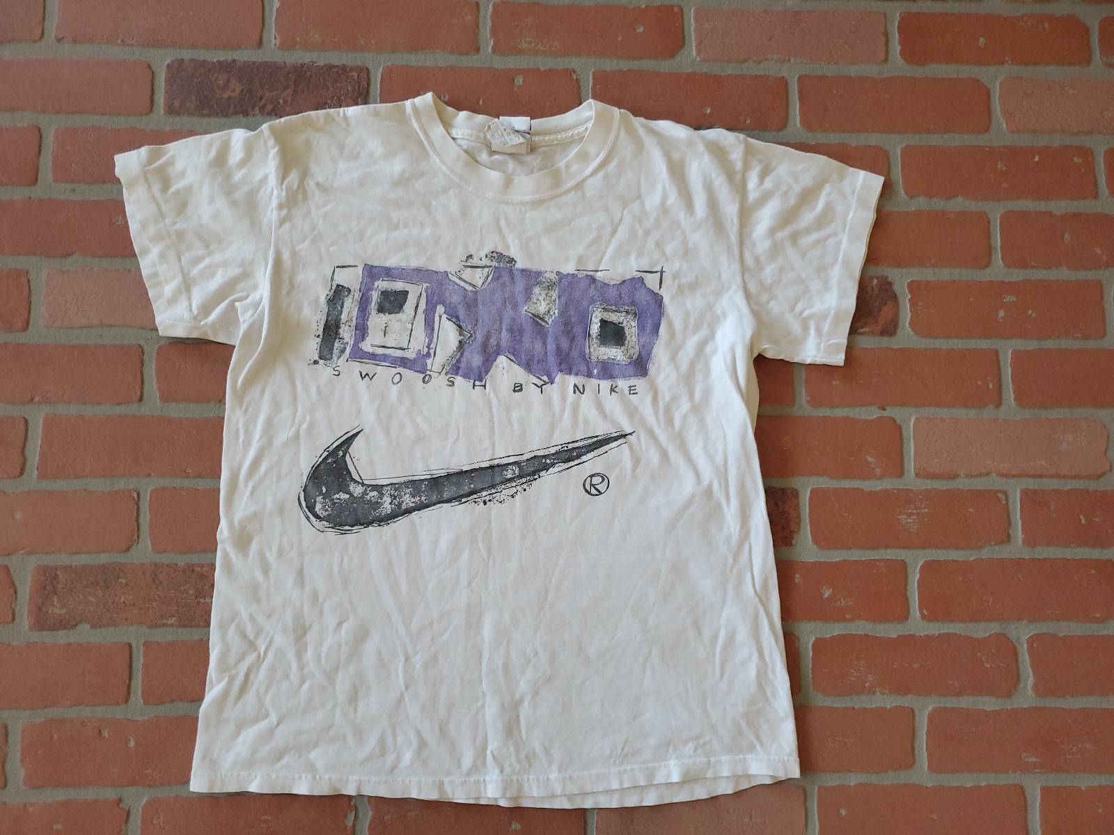 Nike Vintage Swoosh by Single Stitch T-Shirt Size Medium