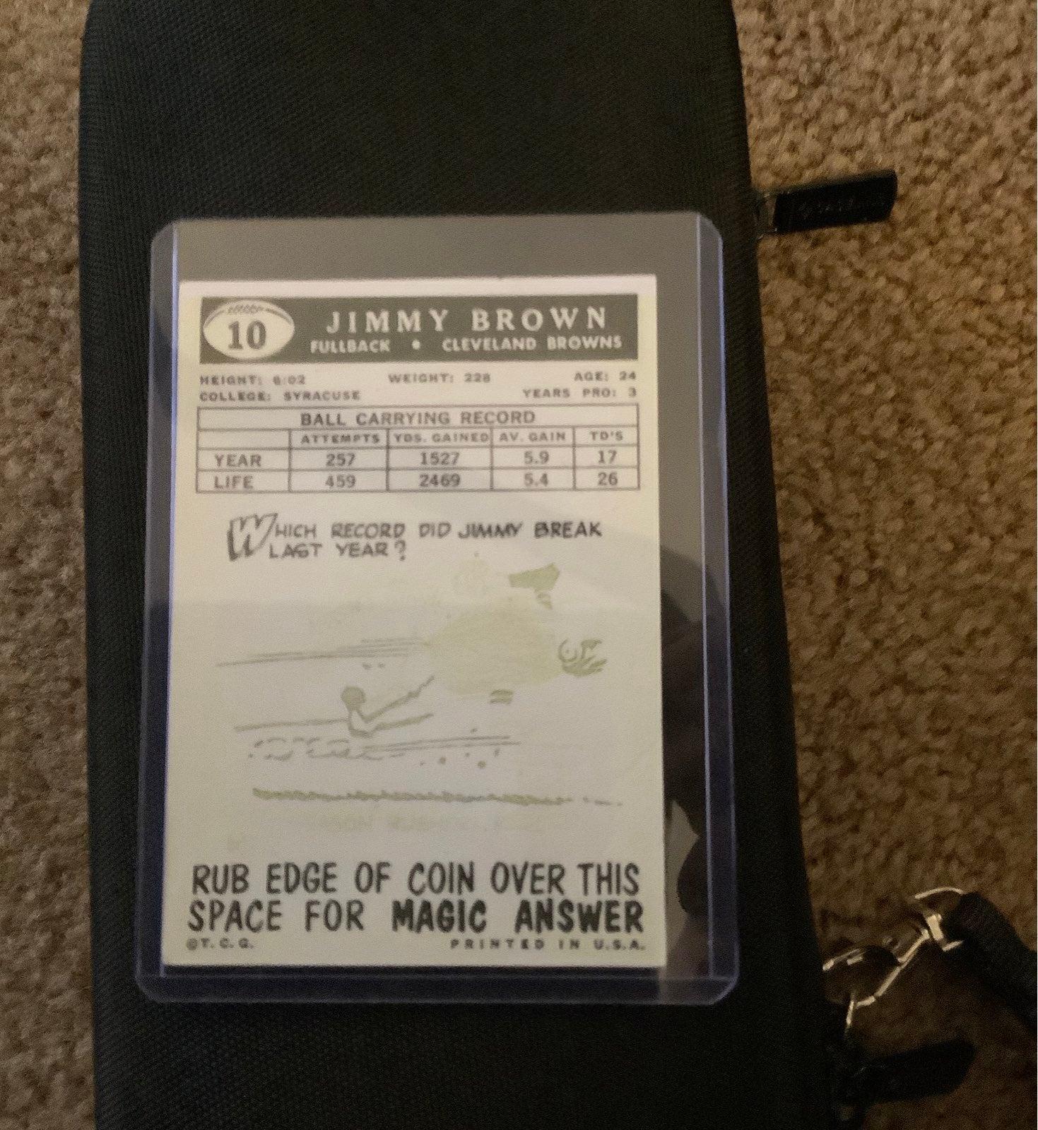 Jimmy brown 1959 trading card
