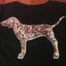 VS PINK BLING Retro Shorts & Colorblock BLING Pup Shirt