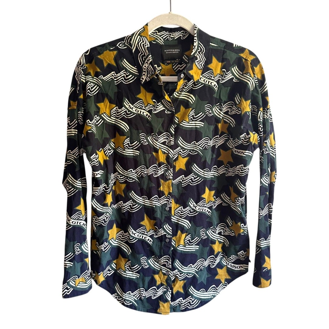 SCOTCH & SODA Star Printed Button Down Small
