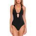 NWT! BECCA by Rebecca Virtue Color Code One Piece, Size Medium, Black