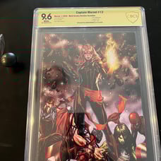 CGC 9 .6. Captain Marvel 12. Mark Brooks variant