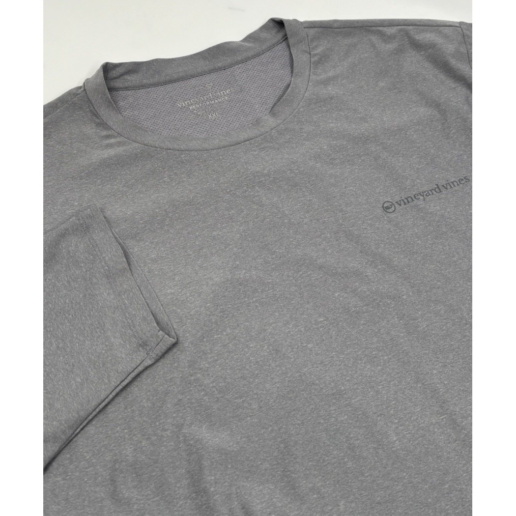 Vineyard Vines Men's XXL Performance Polyester Gray Long Sleeve Shirt