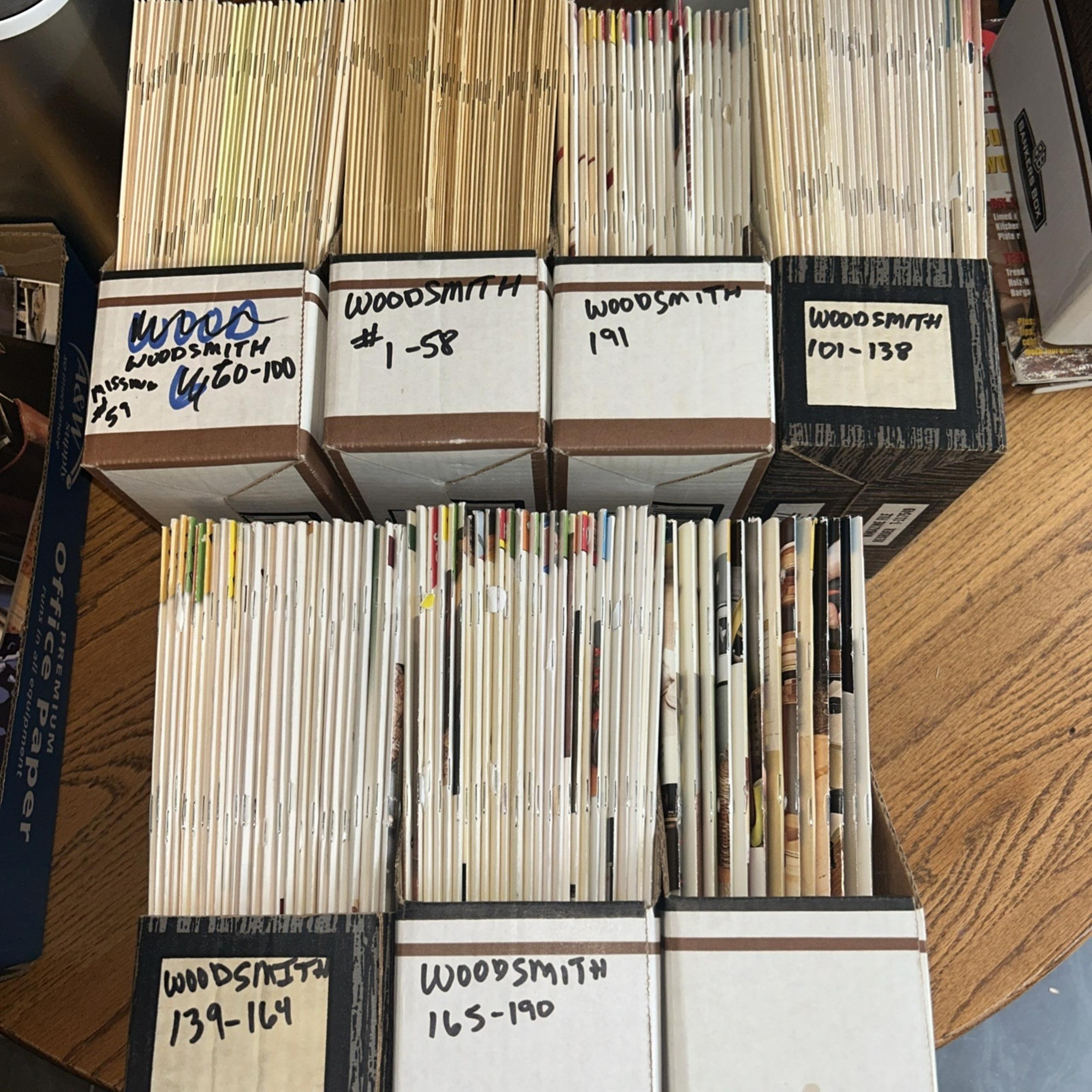 Woodsmith magazine set bundle lot Of 200+ vintage woodworking books