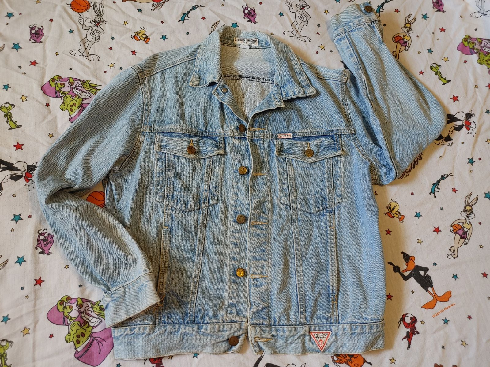90s vintage Guess Denim Jacket Sz M