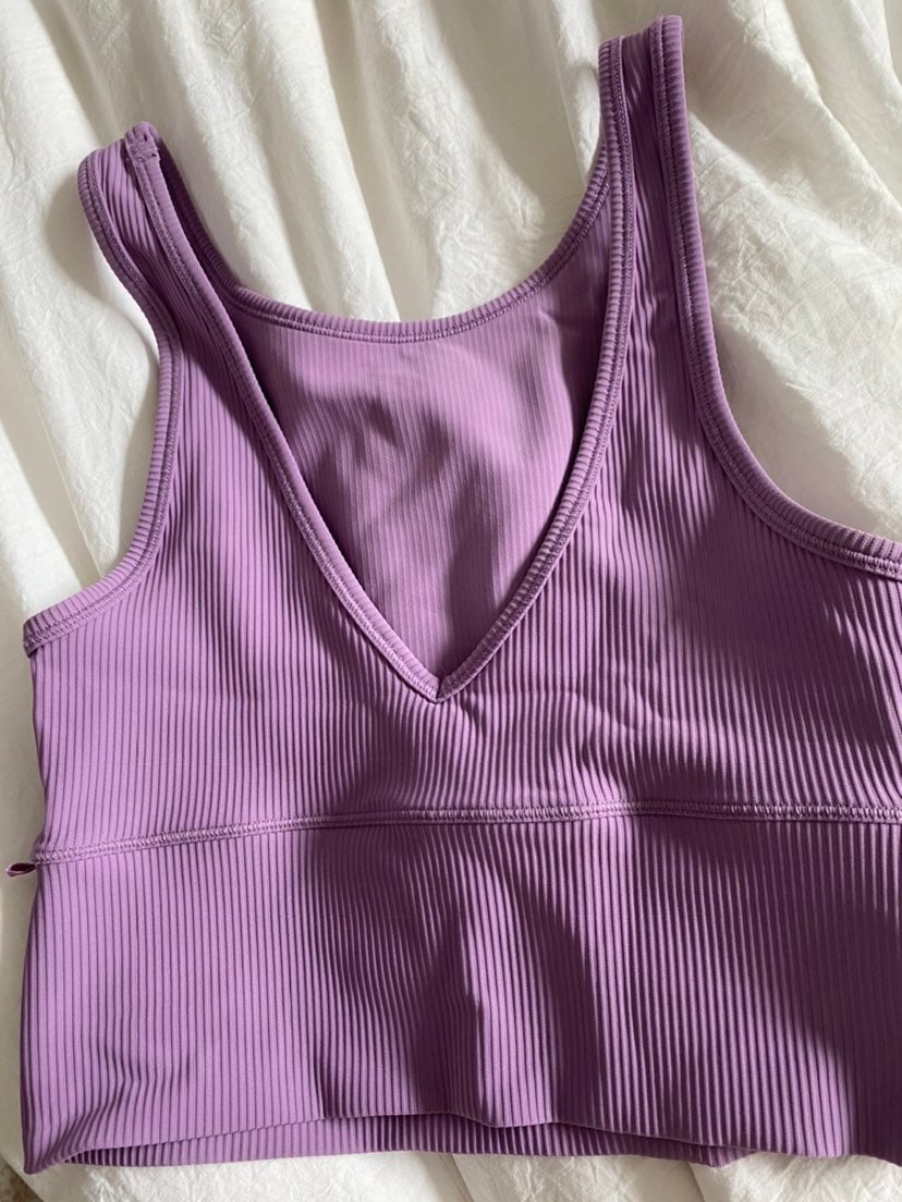 Lululemon power pivot tank purple
