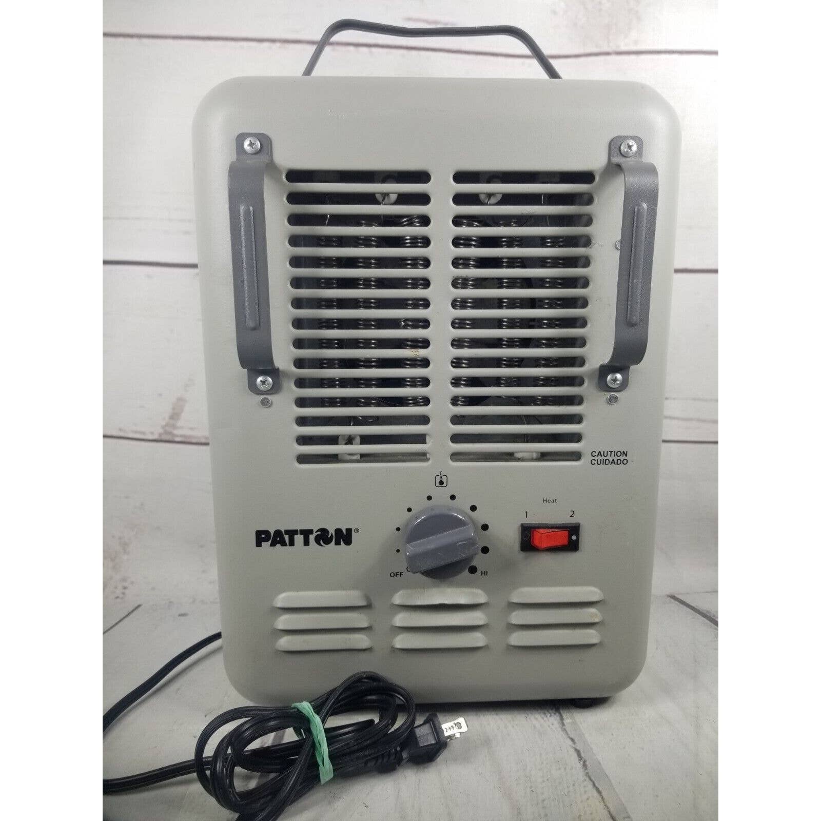 PATTON Portable Electric Utility Air Heater Thermostat Autooff 1500W