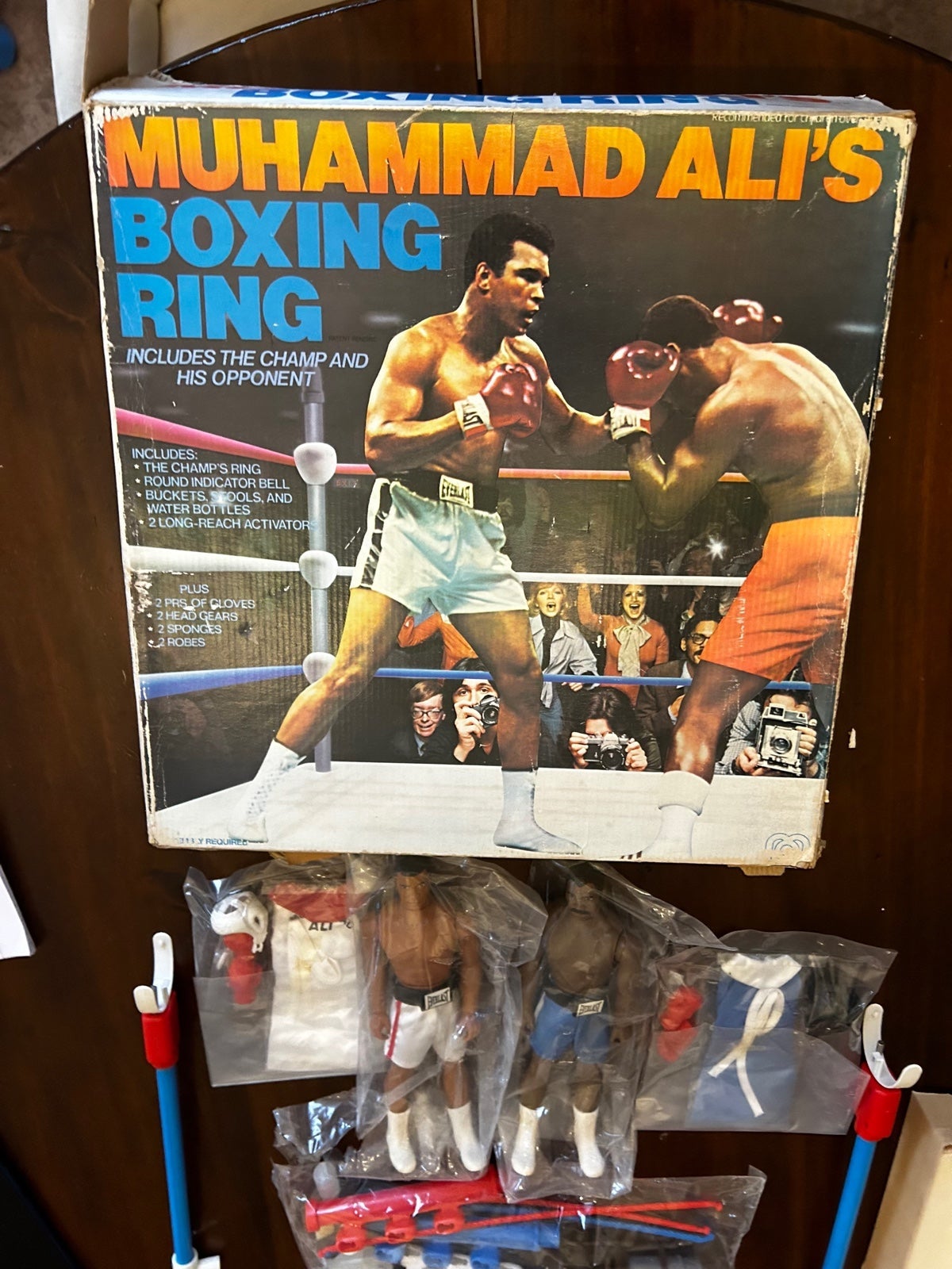 Mohammad Ali Boxing Ring RARE 1976 Vintage Toy Complete New Heavy weight Champ
