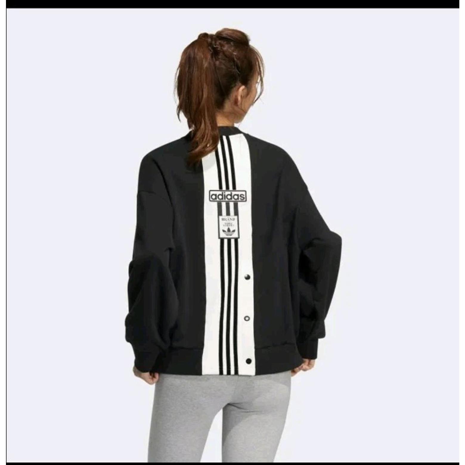 195 Adidas Originals ADIBREAK Crew Sweatshirt Black M