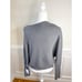 VICI Heather Gray Ribbed Round Neck Draped Pullover Sweater