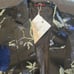 Men’s Black Floral Slim Fit Suit Jacket Blazer Formal Prom Wedding Size 36 NWT