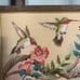 Hummingbird Pink Hibiscus Needlepoint