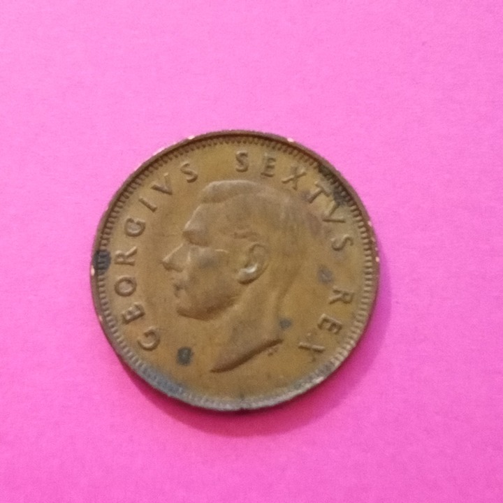 1952 South African ¼ Penny - George VI SUID AFRIKA Coin