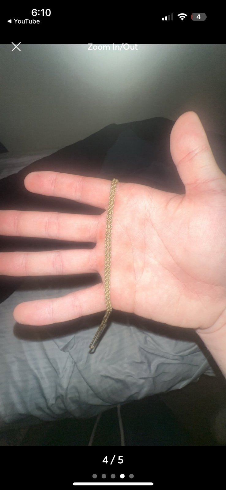 10k gold silver plate chain