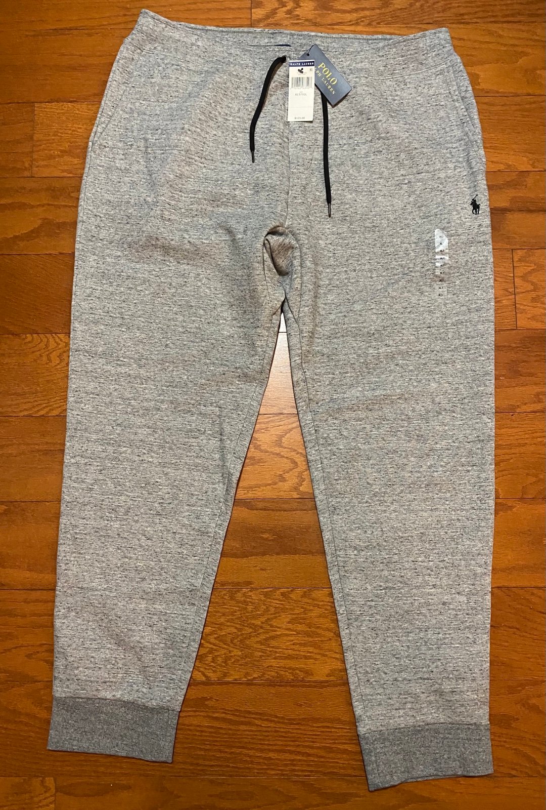 Polo Ralph Lauren Fleece Sweatpants Big & Tall XLT Gray Navy Pony 125 NWT New!
