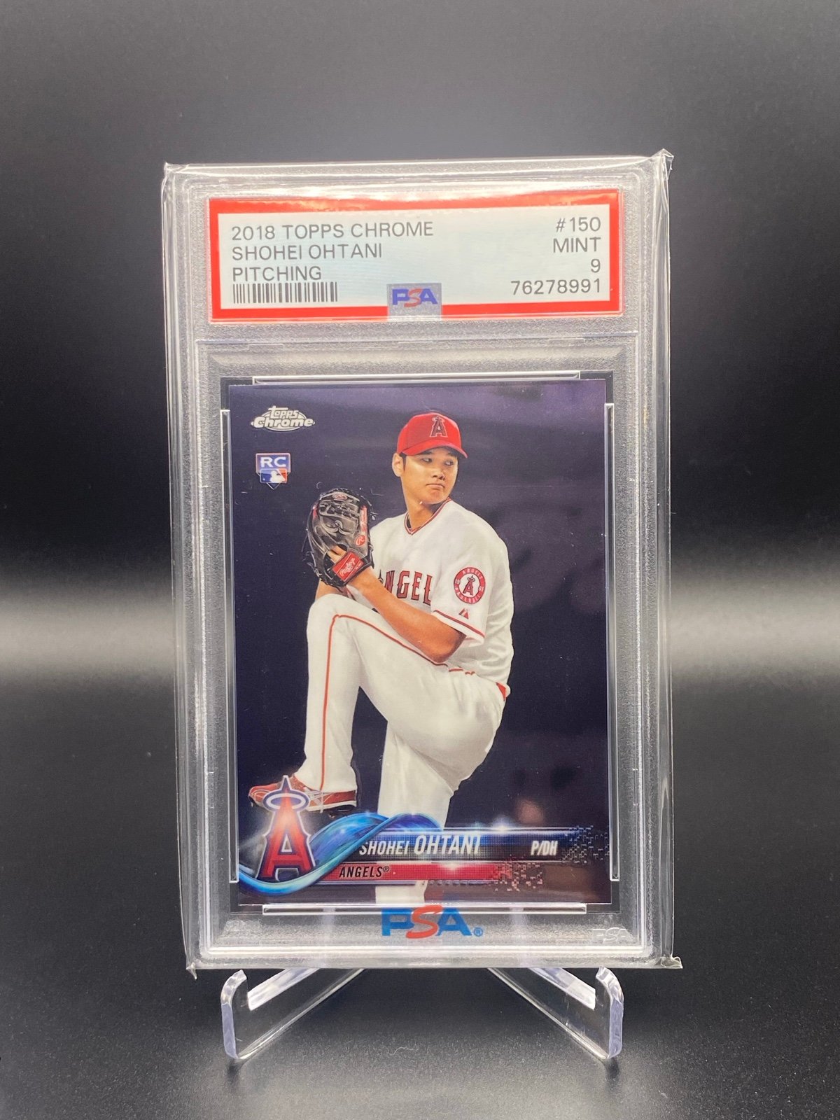 2018 Topps Chrome #150 Shohei Ohtani RC Rookie PSA 9 DODGERS