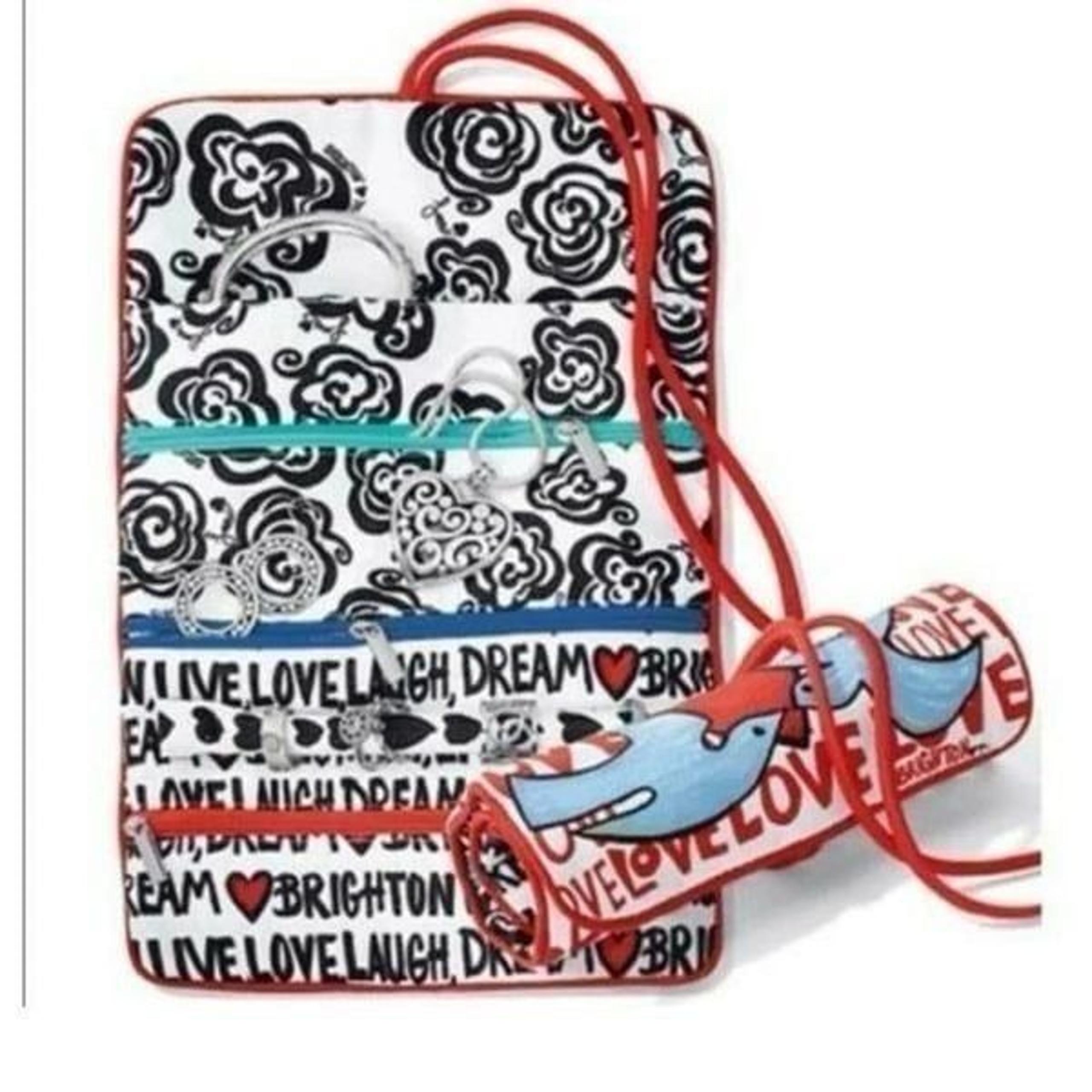 NEW Brighton Jewelry Love Dove Jewelry Roll Travel Pouch Roll Up Bag No tags but