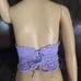 Crochet Purple Lavender Halter Crop Top Size Small