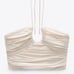 Zara Draped Halter Top, Color: Vanilla, Size: L, NWOT