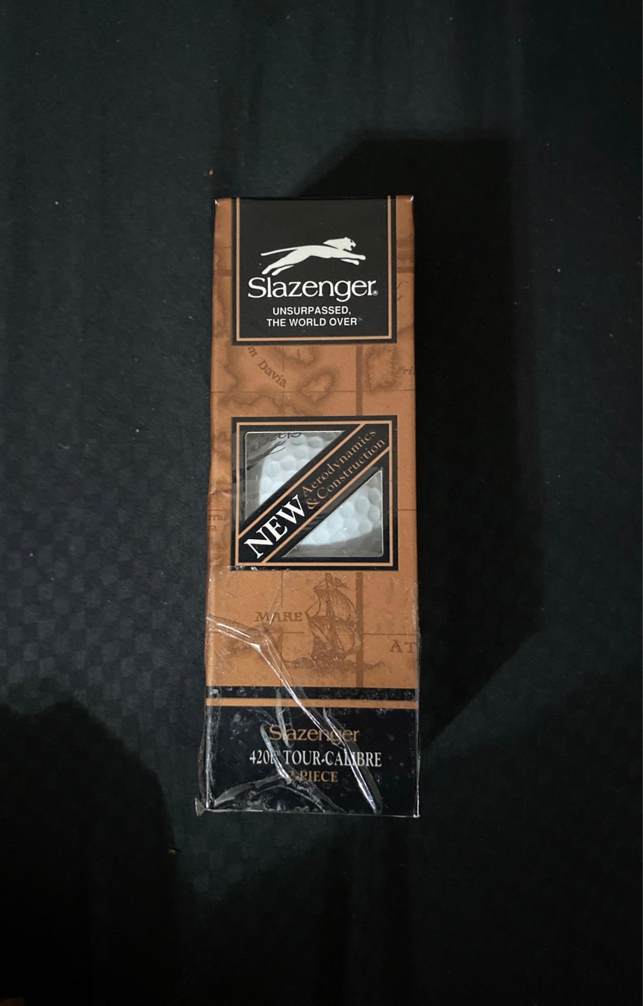 Sleeve of Slazenger Golf Balls