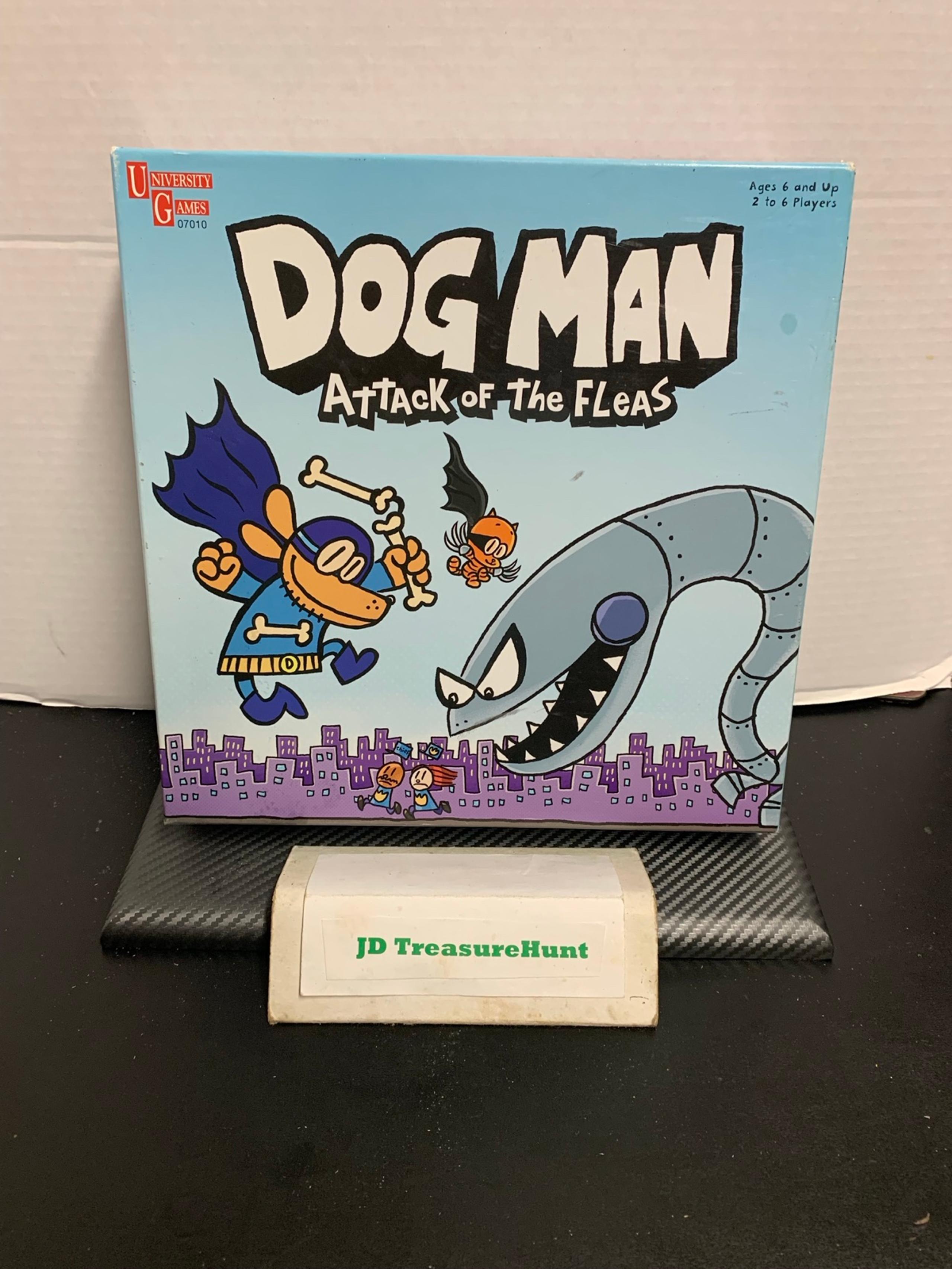University Games Dog Man Attack Of The Fleas Kids Board Game