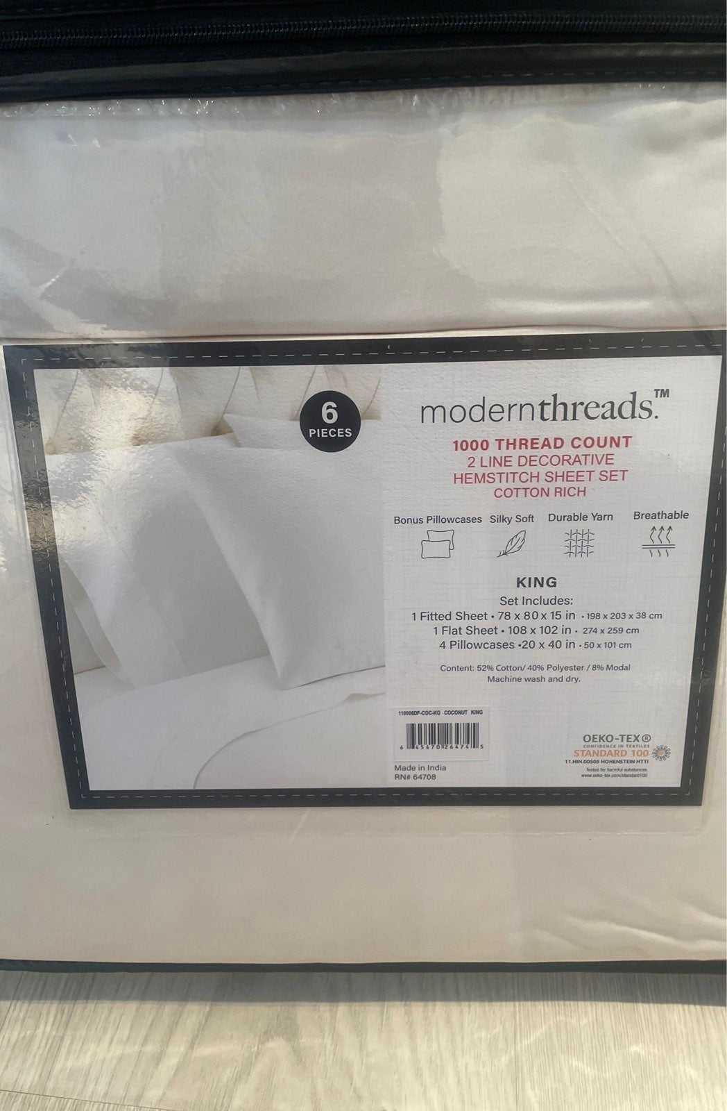 1000 Tread Count King Sheet Set