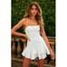 HELLO MOLLY MOON OVER HER SHOULDER DRESS WHITE