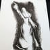 Religious Art Origional Drawing Signed Pen and Ink Scripture Verse (4)