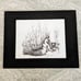 Religious Art Origional Drawing Signed Pen and Ink Scripture Verse (4)