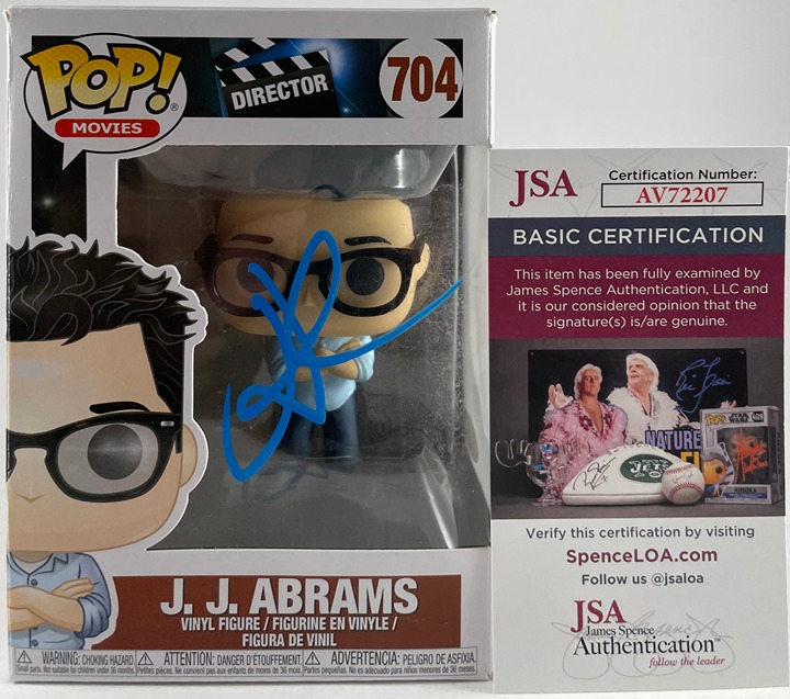 J.J. Abrams Signed Director Funko POP! Vinyl Figure #704 Autograph JSA COA
