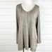 Soft Surroundings Women’s Medium Cloud Nine Tunic Sweater Top V Neck Long Sleeve