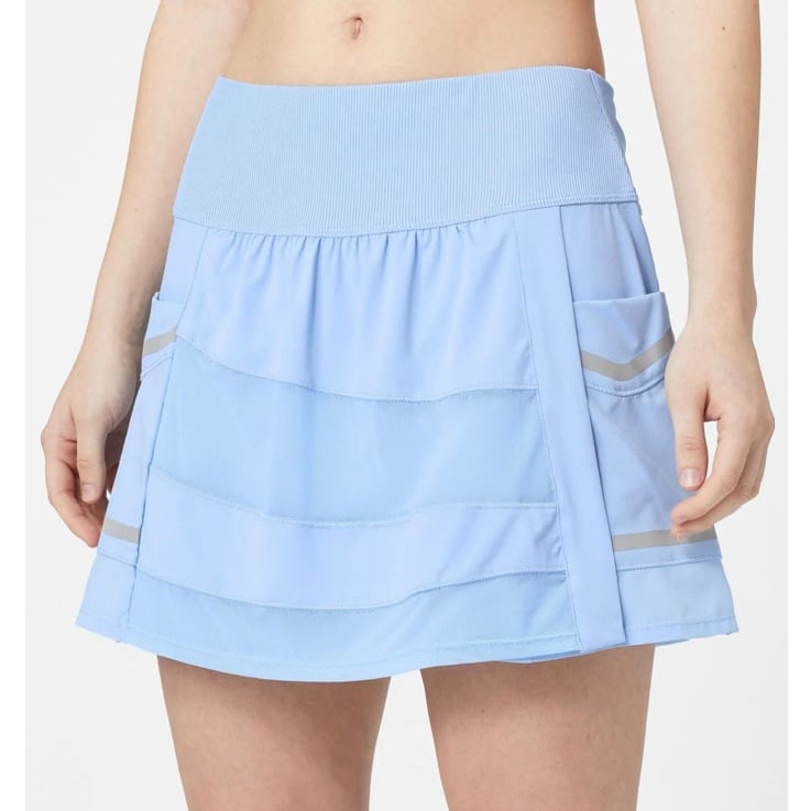 Lucky in Love Periwinkle Light Blue Cargo Mesh Skort Medium