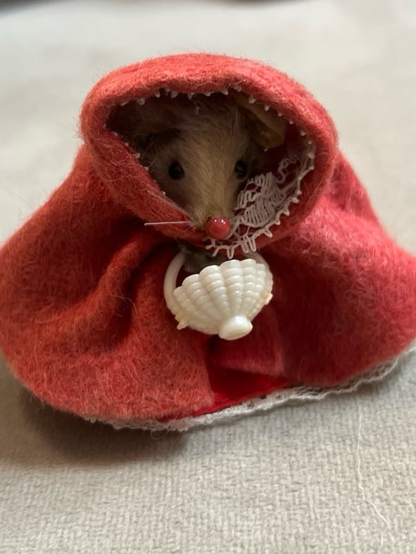Darling Vintage Original Fur Toys West Germany Girl Mouse