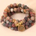 Natural Picture Jasper 108 Mala Beads Healing Gemstone Spiritual Necklace