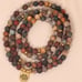 Natural Picture Jasper 108 Mala Beads Healing Gemstone Spiritual Necklace
