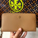 NWT! Tory Burch Emerson Wristlet Zip Continental Wallet Saffiano Leather